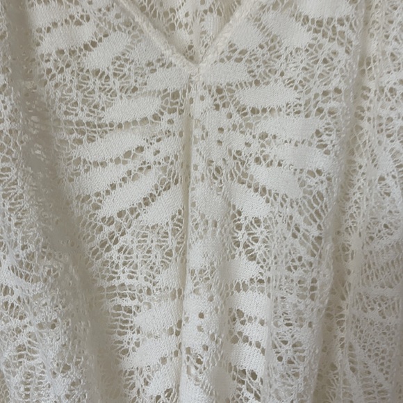 Lucky Brand Boho Chic Lace Fringe top size M - Picture 8 of 14